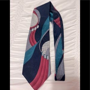J. Blades & Co. made by hand in USA navy/gray/red/green tie